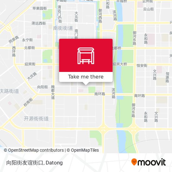 向阳街友谊街口 map