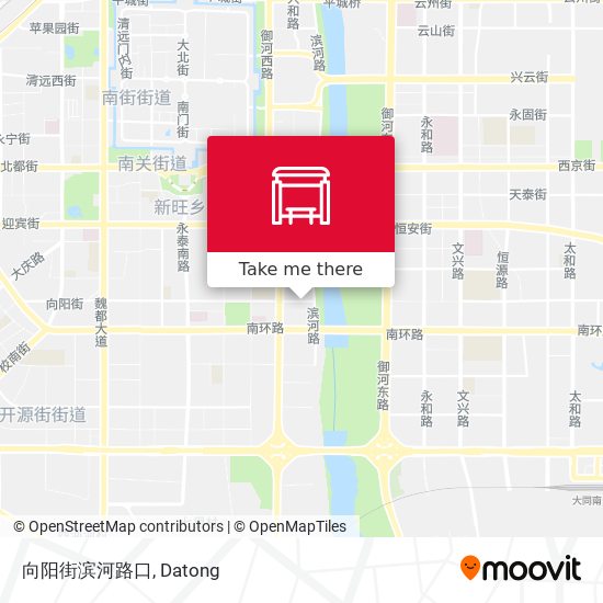 向阳街滨河路口 map