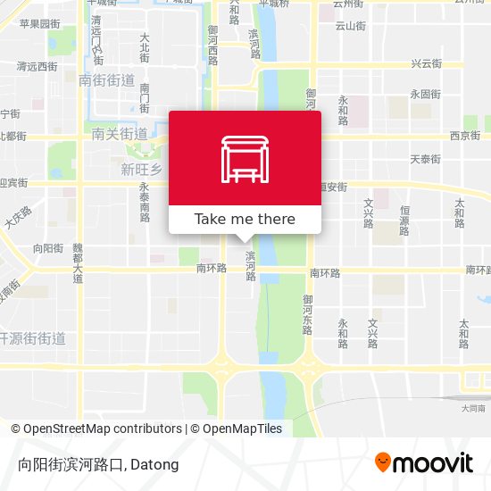 向阳街滨河路口 map