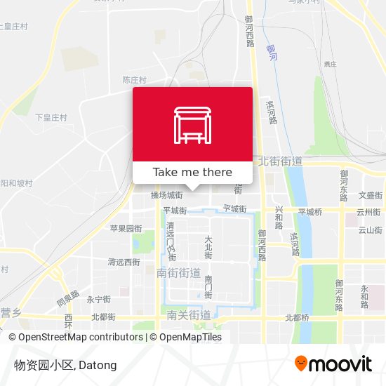 物资园小区 map