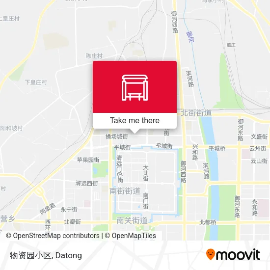 物资园小区 map