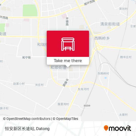 恒安新区长途站 map