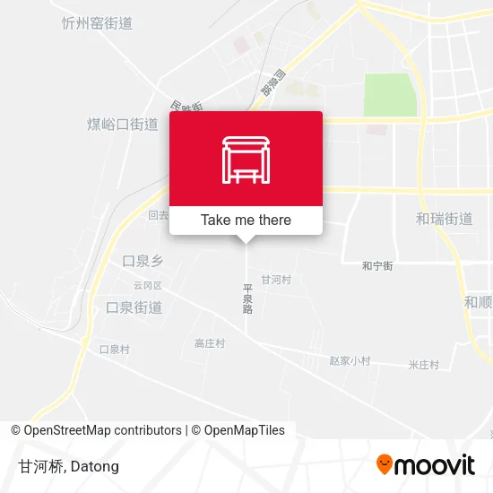 甘河桥 map