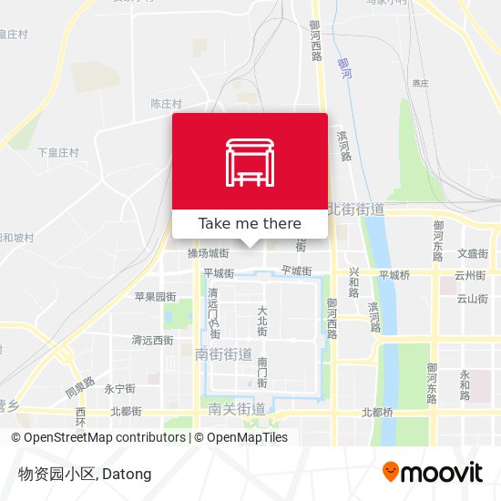物资园小区 map