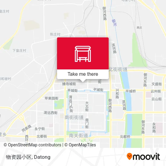 物资园小区 map