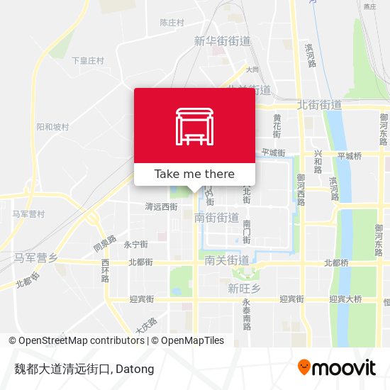 魏都大道清远街口 map