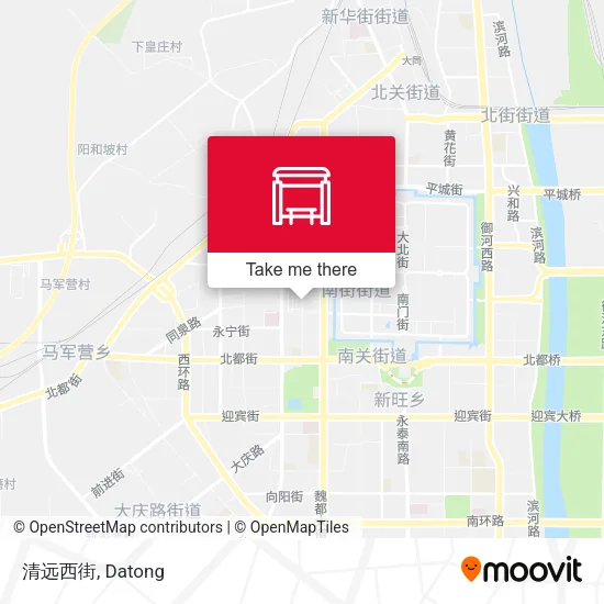 清远西街 map