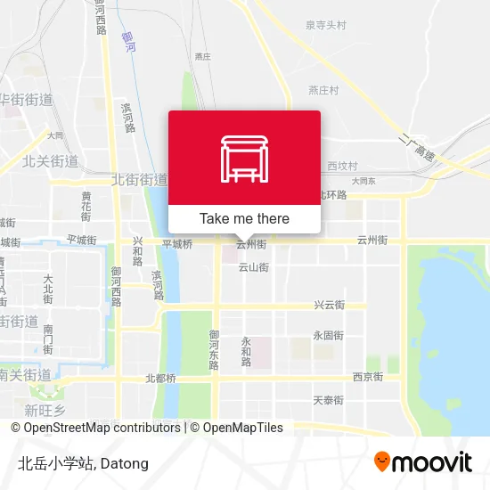 北岳小学站 map