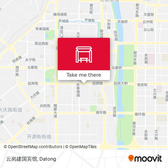 云岗建国宾馆 map