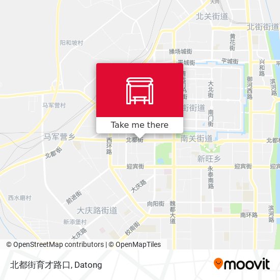 北都街育才路口 map