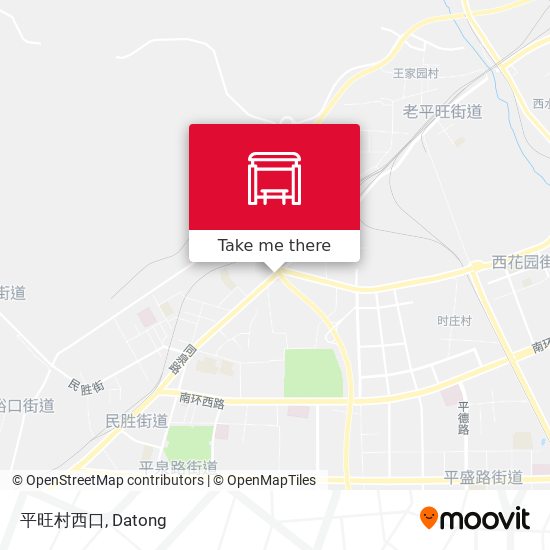 平旺村西口 map