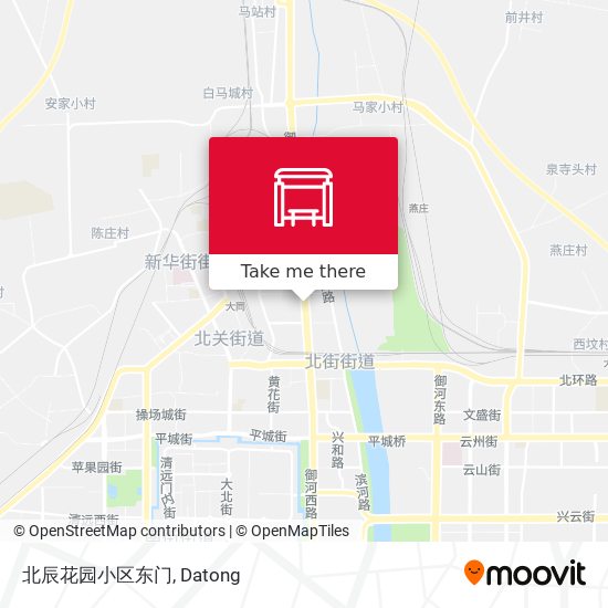 北辰花园小区东门 map