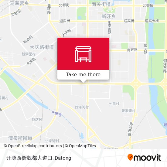 开源西街魏都大道口 map
