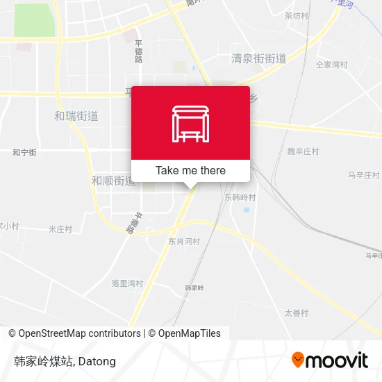 韩家岭煤站 map