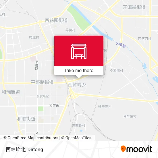 西韩岭北 map