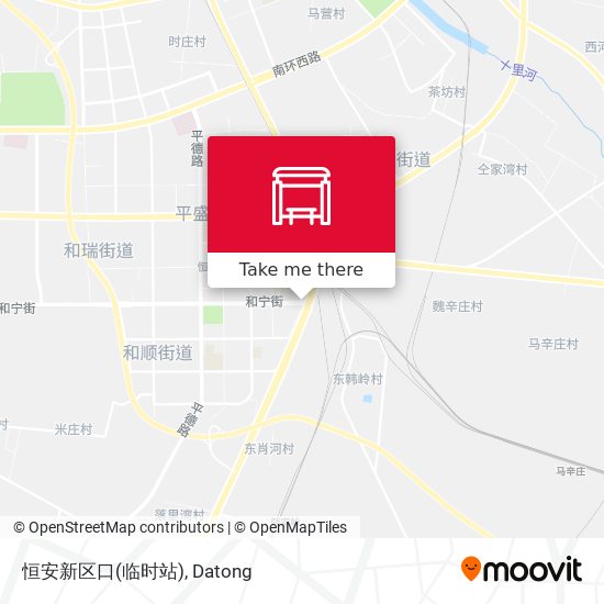 恒安新区口(临时站) map