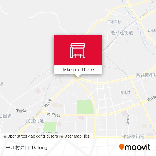 平旺村西口 map