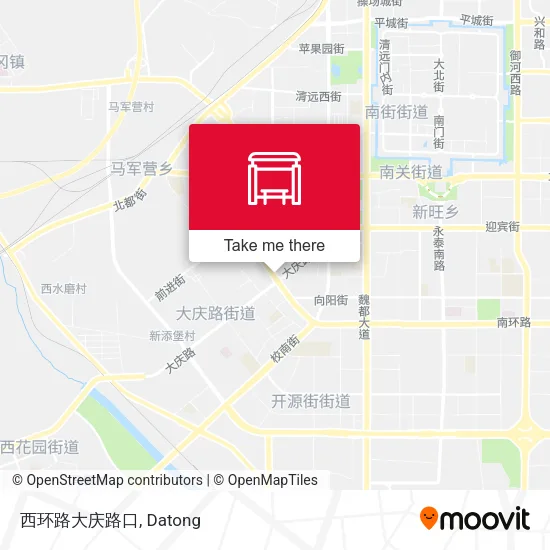 西环路大庆路口 map