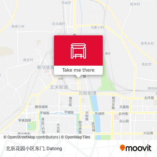 北辰花园小区东门 map