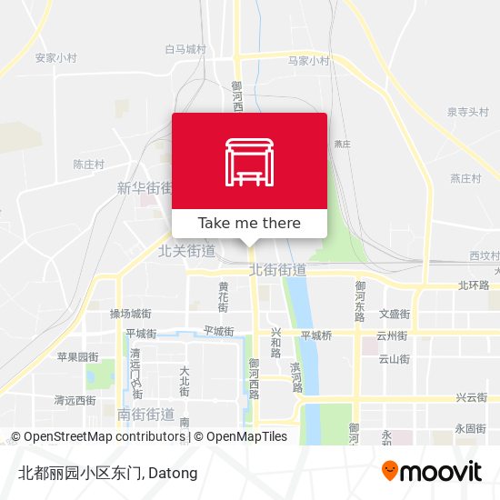 北都丽园小区东门 map