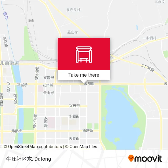牛庄社区东 map
