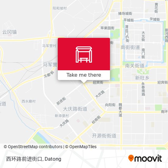 西环路前进街口 map