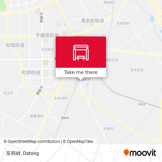 东韩岭 map