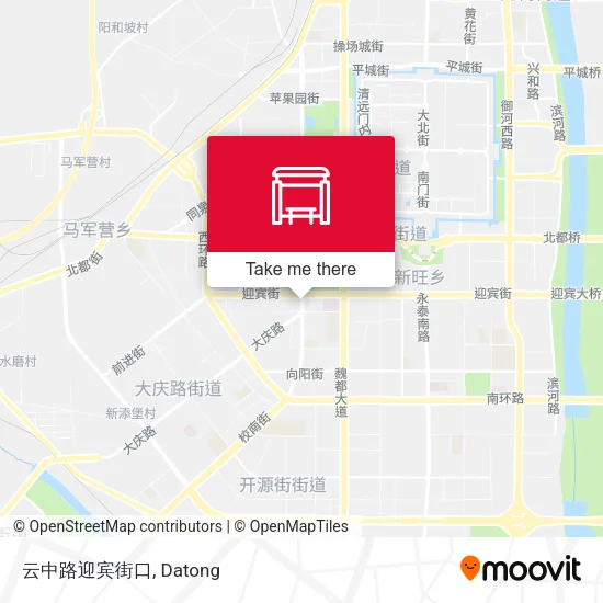 云中路迎宾街口 map
