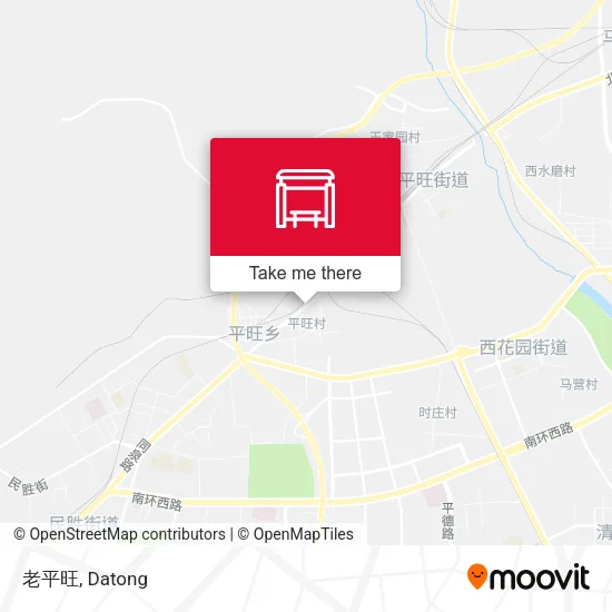 老平旺 map