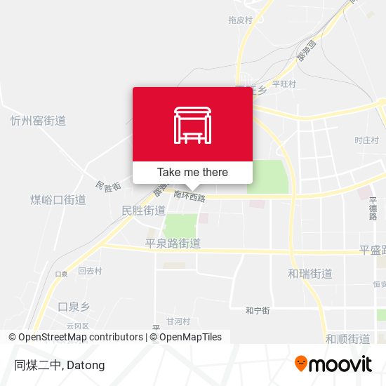 同煤二中 map