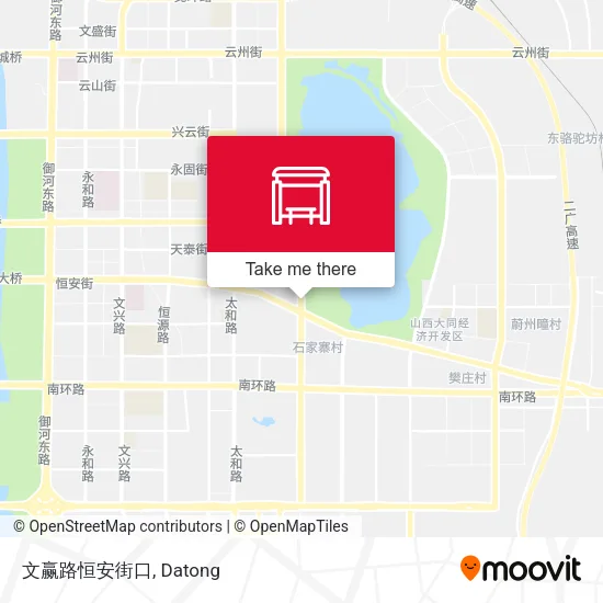 文赢路恒安街口 map