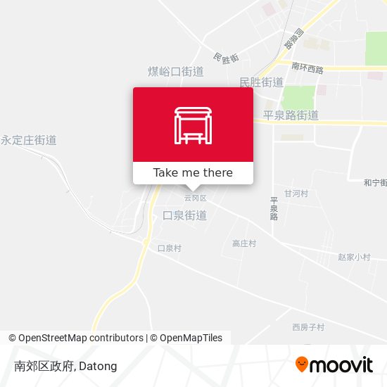 南郊区政府 map