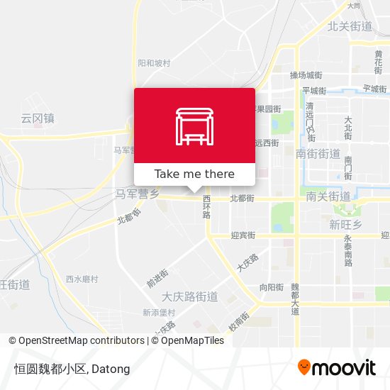恒圆魏都小区 map