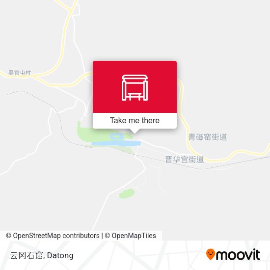 云冈石窟 map