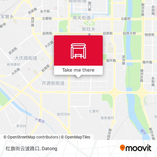 红旗街云波路口 map