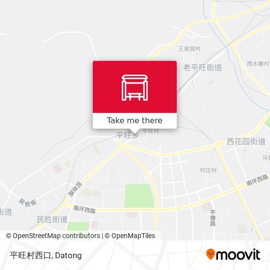 平旺村西口 map