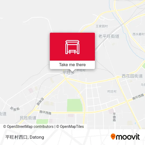 平旺村西口 map