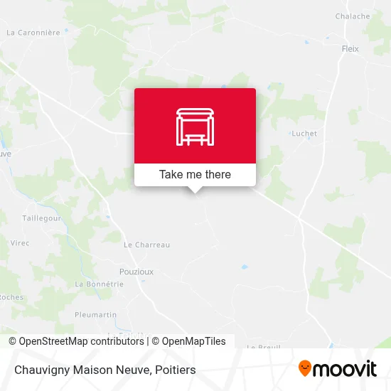 Chauvigny Maison Neuve map