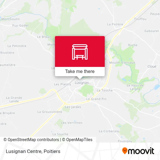 Lusignan Centre map