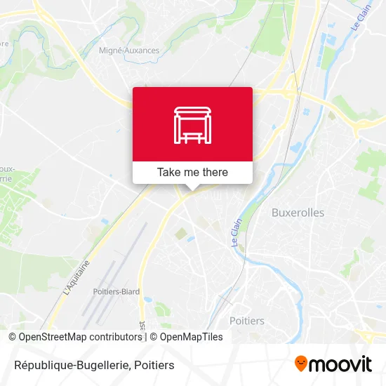 République-Bugellerie map