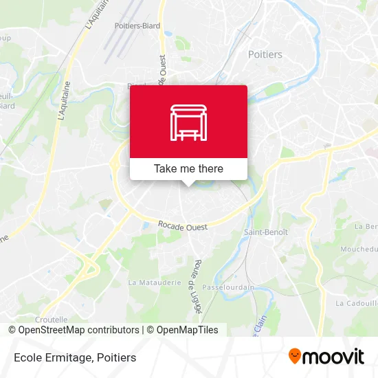 Ecole Ermitage map