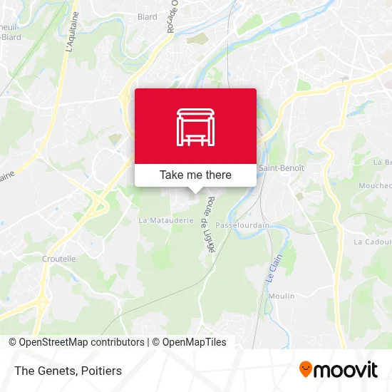 Les Genets map