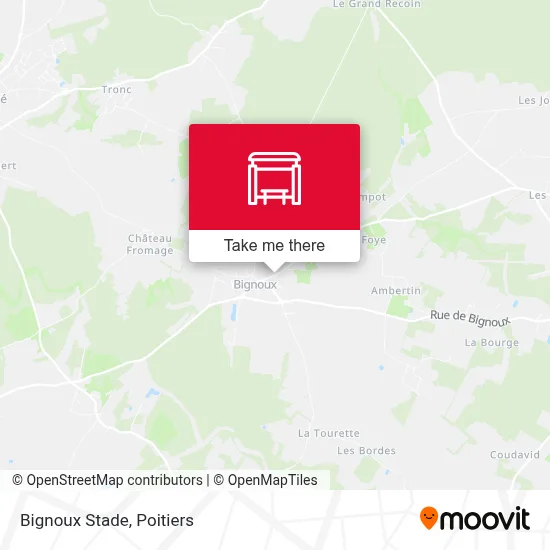Bignoux Stade map
