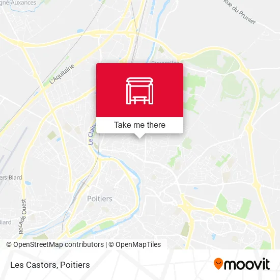 Les Castors map