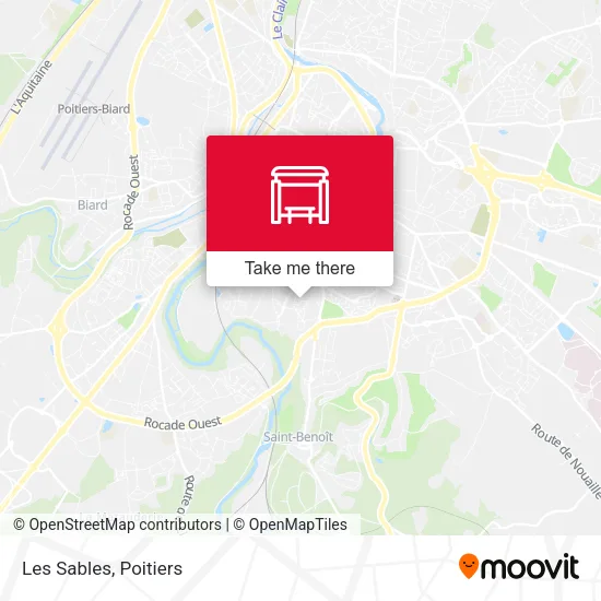 Les Sables map