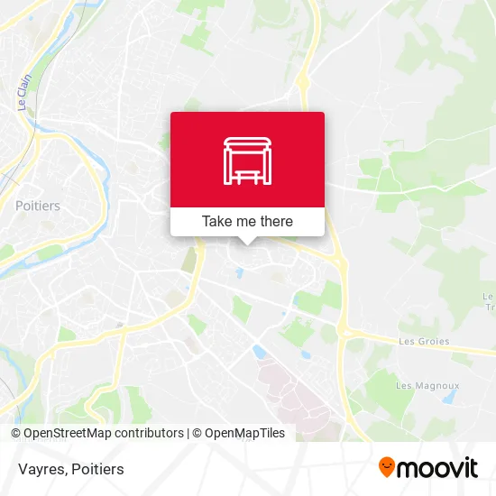 Vayres map