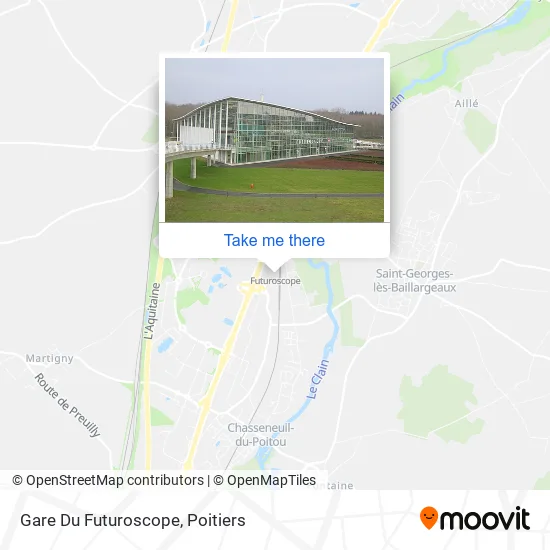 Gare Du Futuroscope map