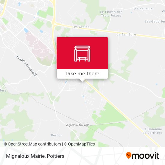 Mignaloux Mairie map