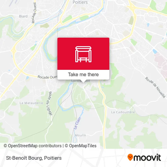 St-Benoît Bourg map
