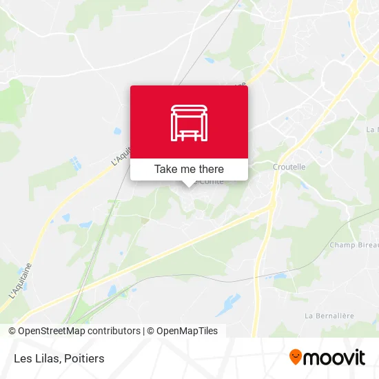 Les Lilas map